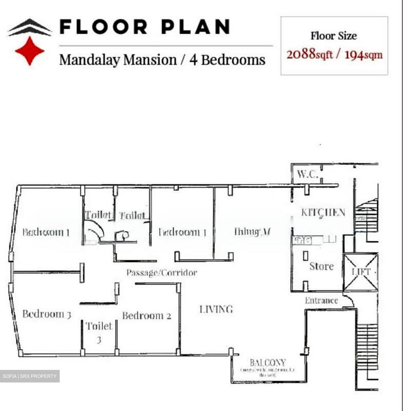 Mandalay Mansion (D11), Apartment #560946611